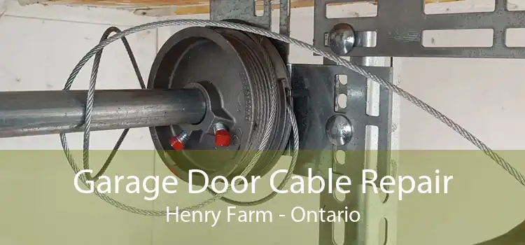 Garage Door Cable Repair Henry Farm - Ontario