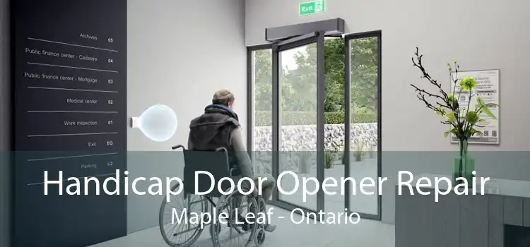Handicap Door Opener Repair Maple Leaf - Ontario