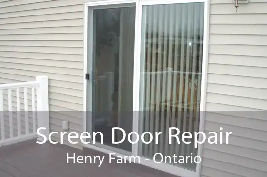 Screen Door Repair Henry Farm - Ontario